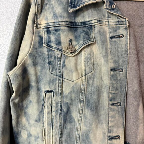 Levi's acid wash cropped jean jacket - Picture 4 of 5